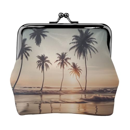 Cartoon Taubendruck Damen Mikrofaser Leder Kiss Lock Münzgeldbörse Mini Geldbörse für Karten und Lippenstift von LJABCVNN