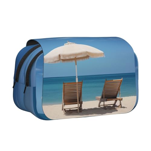 LJABCVNN Doppel-Klapp-Federmäppchen, 2-lagiges Federmäppchen mit Reißverschlusstaschen, für Jungen und Mädchen von LJABCVNN