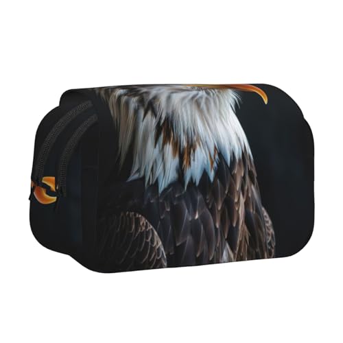 LJABCVNN Doppel-Klapp-Federmäppchen, 2-lagiges Federmäppchen mit Reißverschlusstaschen, für Jungen und Mädchen von LJABCVNN