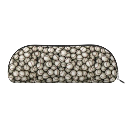 LJABCVNN Federmäppchen mit Baseball-Aufdruck für Jungen und Mädchen, für Schule, Büro, Reisen, Schulanfang, silber, Einheitsgröße, Koffer von LJABCVNN