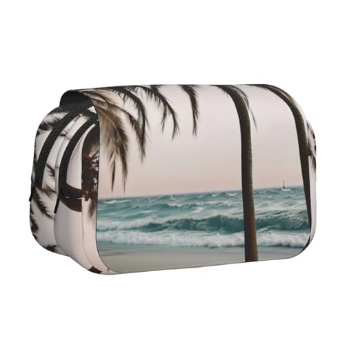 LJABCVNN Federmäppchen mit Cartoon-Taubenmotiv, doppeltes Klappetui, 2-lagiges Federmäppchen mit Reißverschlusstaschen, für Jungen und Mädchen von LJABCVNN