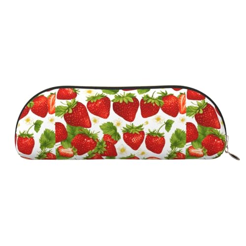LJABCVNN Federmäppchen mit Erdbeermotiv, für Jungen und Mädchen, für Schule, Büro, Reisen, Schulanfang, gold, Einheitsgröße, Koffer von LJABCVNN