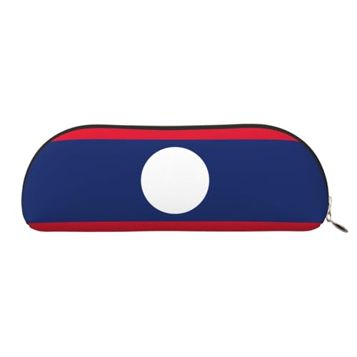 LJABCVNN Federmäppchen mit Flagge von Laos, für Jungen und Mädchen, für Schule, Büro, Reisen, Schulanfang, gold, Einheitsgröße, Koffer von LJABCVNN