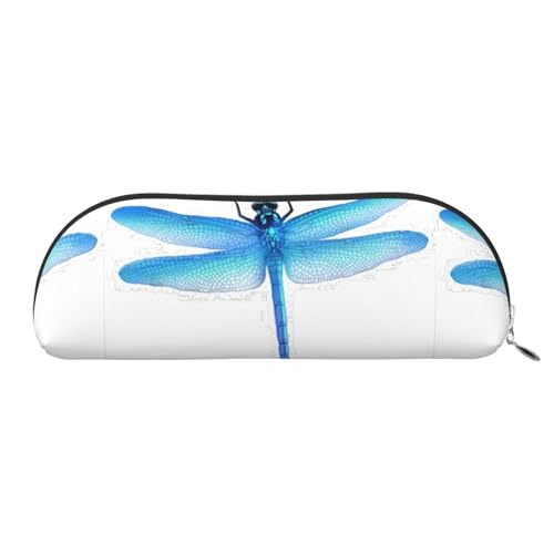 LJABCVNN Federmäppchen mit Libellen-Druck, für Jungen und Mädchen, für Schule, Büro, Reisen, Schulanfang, silber, Einheitsgröße, Koffer von LJABCVNN