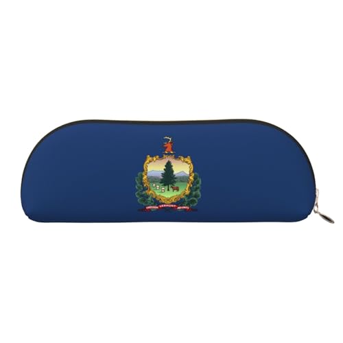 LJABCVNN Federmäppchen mit Staatsflagge von Vermont, für Jungen und Mädchen, für Schule, Büro, Reisen, Geschenk zum Schulanfang, gold, Einheitsgröße, Koffer von LJABCVNN