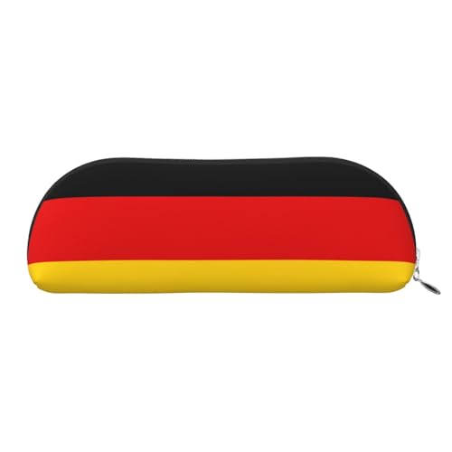 LJABCVNN Federmäppchen mit deutscher Flagge, für Jungen und Mädchen, für Schule, Büro, Reisen, Schulanfang, silber, Einheitsgröße, Koffer von LJABCVNN