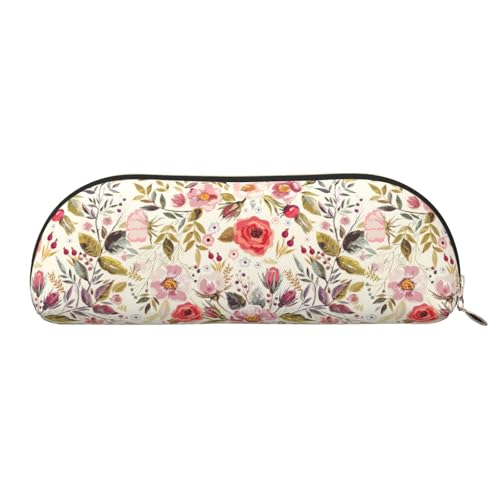 LJABCVNN Federmäppchen mit modernem Blumendruck, für Jungen und Mädchen, für Schule, Büro, Reisen, Schulanfang, gold, Einheitsgröße, Koffer von LJABCVNN