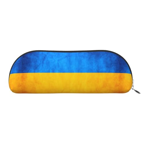 LJABCVNN Federmäppchen mit ukrainischer Flagge, für Jungen und Mädchen, für Schule, Büro, Reisen, Schulanfang, silber, Einheitsgröße, Koffer von LJABCVNN