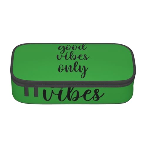 LJABCVNN Good Vibes Only Multifunktions-Federmäppchen, Schreibwaren-Organizer-Box für Damen und Herren LJABCVNN Good Vibes Only Multifunktions-Federmäppchen, Schreibwaren-Organizer-Box für Damen und Herren von LJABCVNN