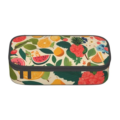 LJABCVNN Hojas Tropicales Multifunktionales Federmäppchen, Schreibwaren-Organizer-Box für Damen und Herren von LJABCVNN