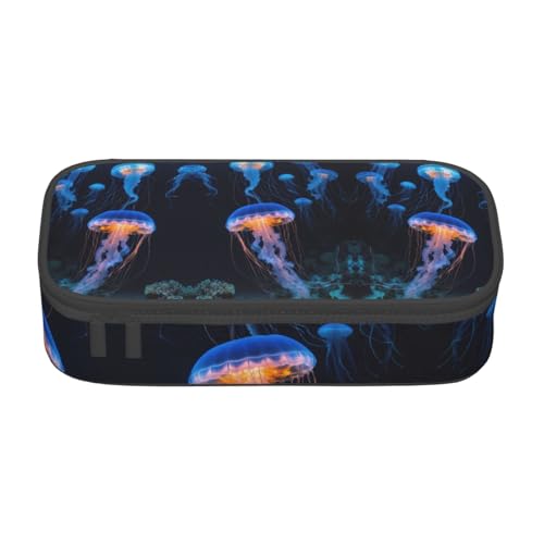 LJABCVNN Jellyfish Ocean Print Multifunktionales Federmäppchen, Schreibwaren-Organizer-Box für Damen und Herren LJABCVNN Jellyfish Ocean Print Multifunktionales Federmäppchen, Schreibwaren-Organizer-Box für Damen und Herren von LJABCVNN