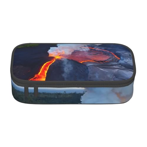 LJABCVNN Kilauea Multifunktions-Federmäppchen, Motiv: Vulkane, Schreibwaren-Organizer, Box für Damen und Herren LJABCVNN Kilauea Multifunktions-Federmäppchen, Motiv: Vulkane, Schreibwaren-Organizer, Box für Damen und Herren von LJABCVNN