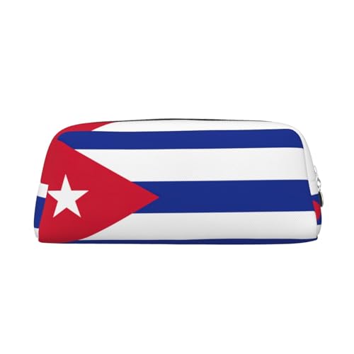 LJABCVNN Ledertasche mit kubanischer Flagge, Reißverschluss, Aufbewahrungstasche, Make-up-Organizer für Büro und den täglichen Gebrauch, silber, Einheitsgröße, Koffer LJABCVNN Ledertasche mit kubanischer Flagge, Reißverschluss, Aufbewahrungstasche, Make-up-Organizer für Büro und den täglichen Gebrauch, silber, Einheitsgröße, Koffer von LJABCVNN