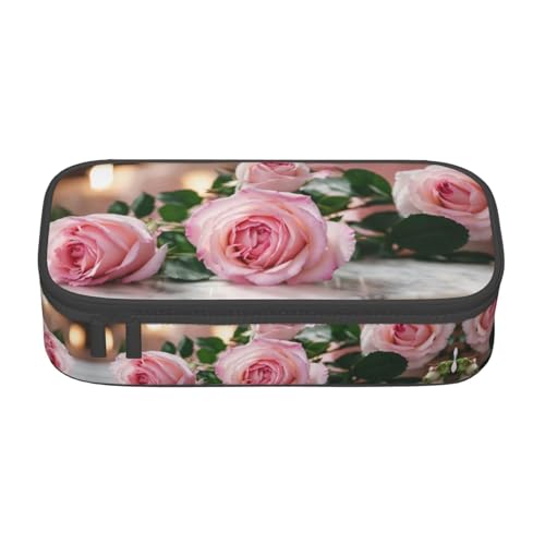 LJABCVNN Multifunktionales Federmäppchen, Schreibwaren-Organizer-Box für Damen und Herren, Rosa von LJABCVNN