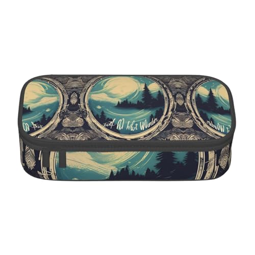 LJABCVNN Multifunktionales Federmäppchen mit Aufschrift "Not All Who Wander are Lost", Schreibwaren-Organizer-Box für Damen und Herren LJABCVNN Multifunktionales Federmäppchen mit Aufschrift "Not All Who Wander are Lost", Schreibwaren-Organizer-Box für Damen und Herren von LJABCVNN