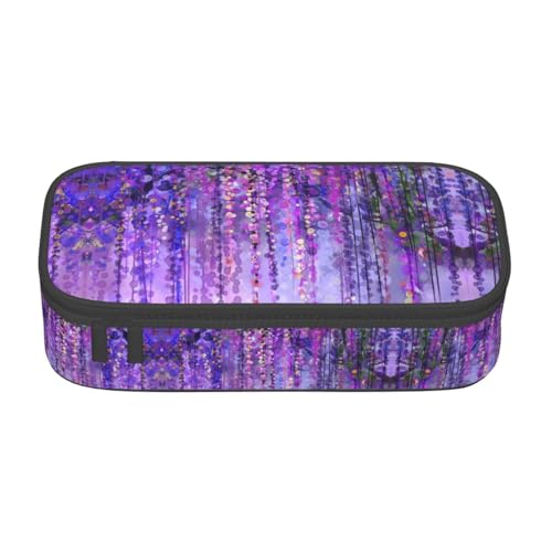 LJABCVNN Multifunktionales Federmäppchen mit Blumen-Baum-Druck, Schreibwaren-Organizer-Box für Damen und Herren von LJABCVNN