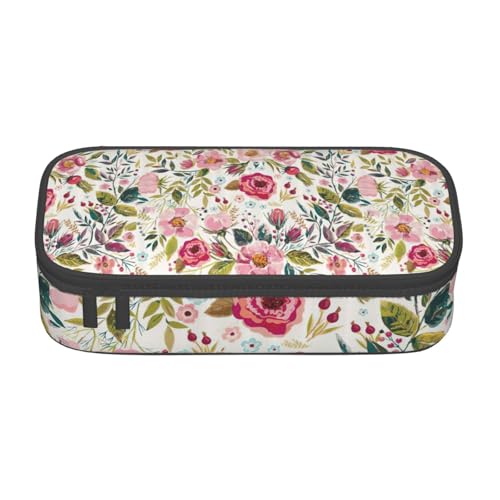 LJABCVNN Multifunktionales Federmäppchen mit Blumenblatt-Motiv, Schreibwaren-Organizer-Box für Damen und Herren LJABCVNN Multifunktionales Federmäppchen mit Blumenblatt-Motiv, Schreibwaren-Organizer-Box für Damen und Herren von LJABCVNN