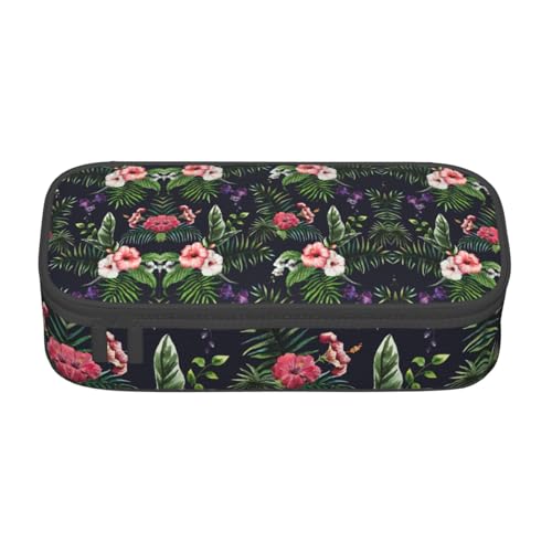 LJABCVNN Multifunktionales Federmäppchen mit Blumendruck, Schreibwaren-Organizer-Box für Damen und Herren von LJABCVNN