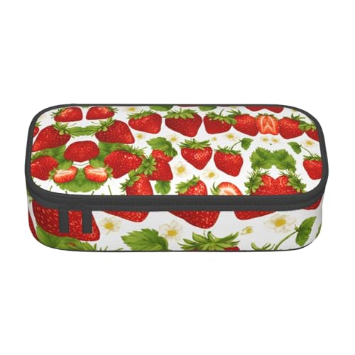 LJABCVNN Multifunktionales Federmäppchen mit Erdbeermotiv, Schreibwaren-Organizer-Box für Damen und Herren LJABCVNN Multifunktionales Federmäppchen mit Erdbeermotiv, Schreibwaren-Organizer-Box für Damen und Herren von LJABCVNN
