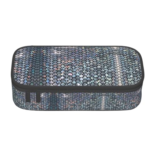 LJABCVNN Multifunktionales Federmäppchen mit Fischschuppen-Druck, Schreibwaren-Organizer-Box für Damen und Herren von LJABCVNN