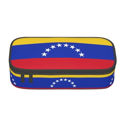 LJABCVNN Multifunktionales Federmäppchen mit Flagge von Venezuela, Schreibwaren-Organizer-Box für Damen und Herren LJABCVNN Multifunktionales Federmäppchen mit Flagge von Venezuela, Schreibwaren-Organizer-Box für Damen und Herren von LJABCVNN