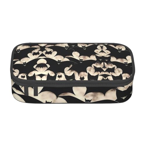 LJABCVNN Multifunktionales Federmäppchen mit Fledermaus-Druck, Schreibwaren-Organizer-Box für Damen und Herren LJABCVNN Multifunktionales Federmäppchen mit Fledermaus-Druck, Schreibwaren-Organizer-Box für Damen und Herren von LJABCVNN