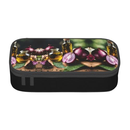 LJABCVNN Multifunktionales Federmäppchen mit Gemüse- und Obstdruck, Schreibwaren-Organizer-Box für Damen und Herren LJABCVNN Multifunktionales Federmäppchen mit Gemüse- und Obstdruck, Schreibwaren-Organizer-Box für Damen und Herren von LJABCVNN