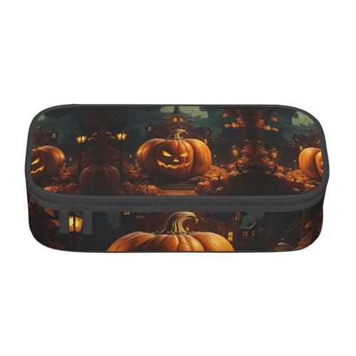 LJABCVNN Multifunktionales Federmäppchen mit Kürbis-Motiv, für Damen und Herren von LJABCVNN