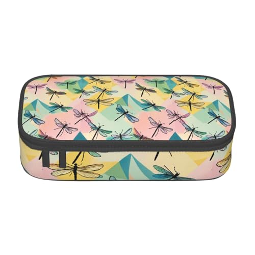 LJABCVNN Multifunktionales Federmäppchen mit Libellen-Druck, Schreibwaren-Organizer-Box für Damen und Herren LJABCVNN Multifunktionales Federmäppchen mit Libellen-Druck, Schreibwaren-Organizer-Box für Damen und Herren von LJABCVNN