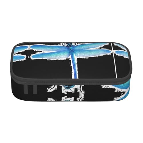 LJABCVNN Multifunktionales Federmäppchen mit Libellen-Druck, Schreibwaren-Organizer-Box für Damen und Herren LJABCVNN Multifunktionales Federmäppchen mit Libellen-Druck, Schreibwaren-Organizer-Box für Damen und Herren von LJABCVNN