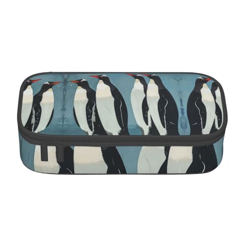 LJABCVNN Multifunktionales Federmäppchen mit Pinguin-Druck, Schreibwaren-Organizer-Box für Damen und Herren LJABCVNN Multifunktionales Federmäppchen mit Pinguin-Druck, Schreibwaren-Organizer-Box für Damen und Herren von LJABCVNN