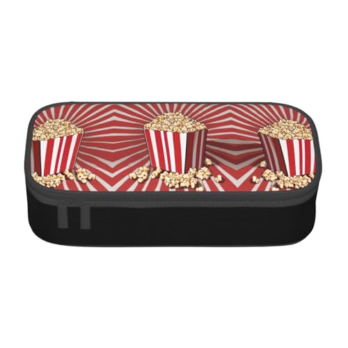 LJABCVNN Multifunktionales Federmäppchen mit Popcorn-Druck, Schreibwaren-Organizer-Box für Damen und Herren LJABCVNN Multifunktionales Federmäppchen mit Popcorn-Druck, Schreibwaren-Organizer-Box für Damen und Herren von LJABCVNN