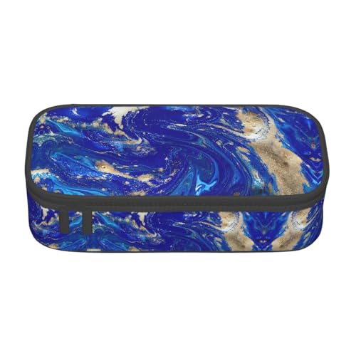 LJABCVNN Multifunktionales Federmäppchen mit abstraktem Marmorsteindruck, Schreibwaren-Organizer-Box für Damen und Herren von LJABCVNN