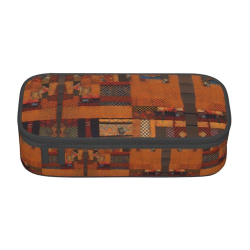 LJABCVNN Multifunktionales Federmäppchen mit afrikanischem Textil-Patchwork-Druck, Schreibwaren-Organizer-Box für Damen und Herren LJABCVNN Multifunktionales Federmäppchen mit afrikanischem Textil-Patchwork-Druck, Schreibwaren-Organizer-Box für Damen und Herren von LJABCVNN