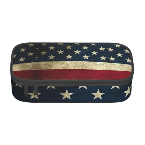 LJABCVNN Multifunktionales Federmäppchen mit amerikanischer Flagge, Schreibwaren-Organizer-Box für Damen und Herren LJABCVNN Multifunktionales Federmäppchen mit amerikanischer Flagge, Schreibwaren-Organizer-Box für Damen und Herren von LJABCVNN