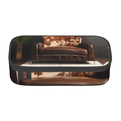 LJABCVNN Multifunktionales Federmäppchen mit braunem Rindsleder, Schreibwaren-Organizer, Box für Damen und Herren LJABCVNN Multifunktionales Federmäppchen mit braunem Rindsleder, Schreibwaren-Organizer, Box für Damen und Herren von LJABCVNN
