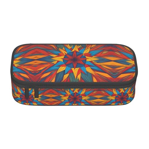 LJABCVNN Multifunktionales Federmäppchen mit buntem Sternendruck, Schreibwaren-Organizer-Box für Damen und Herren LJABCVNN Multifunktionales Federmäppchen mit buntem Sternendruck, Schreibwaren-Organizer-Box für Damen und Herren von LJABCVNN