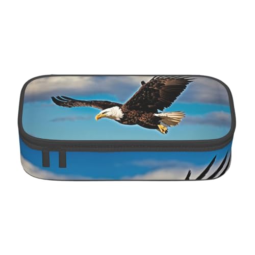 LJABCVNN Multifunktionales Federmäppchen mit fliegendem Adlermotiv, Schreibwaren-Organizer-Box für Damen und Herren LJABCVNN Multifunktionales Federmäppchen mit fliegendem Adlermotiv, Schreibwaren-Organizer-Box für Damen und Herren von LJABCVNN