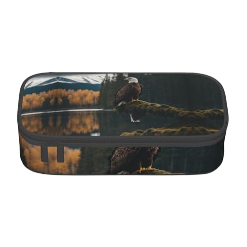 LJABCVNN Multifunktionales Federmäppchen mit fliegendem Adlermotiv, Schreibwaren-Organizer-Box für Damen und Herren LJABCVNN Multifunktionales Federmäppchen mit fliegendem Adlermotiv, Schreibwaren-Organizer-Box für Damen und Herren von LJABCVNN