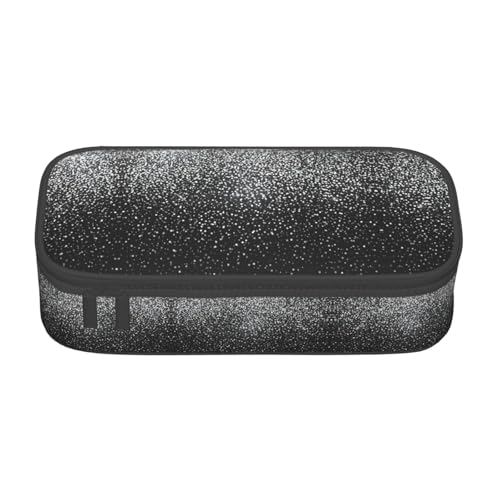 LJABCVNN Multifunktionales Federmäppchen mit glänzendem silberfarbenem Glitzer-Druck, Schreibwaren-Organizer-Box für Damen und Herren LJABCVNN Multifunktionales Federmäppchen mit glänzendem silberfarbenem Glitzer-Druck, Schreibwaren-Organizer-Box für Damen und Herren von LJABCVNN