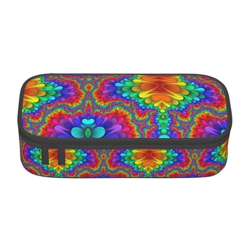 LJABCVNN Multifunktionales Federmäppchen mit leuchtendem Farbdruck, Schreibwaren-Organizer-Box für Damen und Herren von LJABCVNN