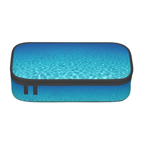 LJABCVNN Multifunktionales Federmäppchen mit ruhigem Unterwasser-Landschaftsdruck, Schreibwaren-Organizer-Box für Damen und Herren von LJABCVNN