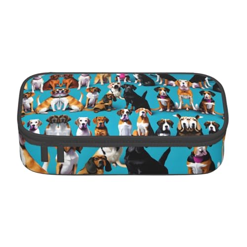 LJABCVNN Multifunktionales Federmäppchen mit vielen Beagle-Mustern, Schreibwaren-Organizer-Box für Damen und Herren LJABCVNN Multifunktionales Federmäppchen mit vielen Beagle-Mustern, Schreibwaren-Organizer-Box für Damen und Herren von LJABCVNN