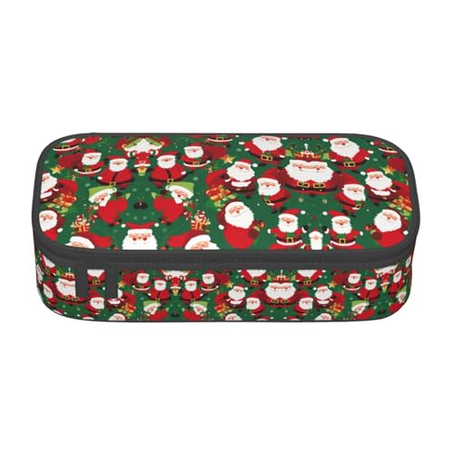 LJABCVNN Multifunktionales Federmäppchen mit weihnachtlichem Zwergen-Druck, Schreibwaren-Organizer-Box für Damen und Herren von LJABCVNN