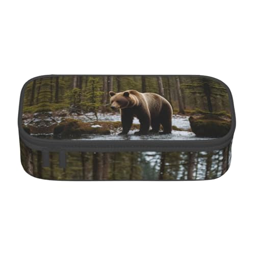 LJABCVNN Multifunktionales Federmäppchen mit weißem Bären-Motiv, Schreibwaren-Organizer-Box für Damen und Herren LJABCVNN Multifunktionales Federmäppchen mit weißem Bären-Motiv, Schreibwaren-Organizer-Box für Damen und Herren von LJABCVNN