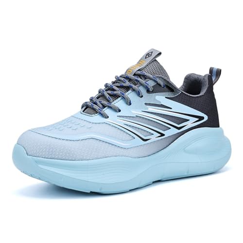 LJCCHM Herren Damen Stahlkappentrainer Atmungsaktive Sicherheitstrainer – Schuhwerk Mit Dämpfung, rutschfeste, Bruchsichere, Durchstichsichere Arbeitsschuhe,40 von LJCCHM