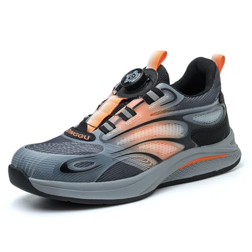 LJCCHM Sicherheitsschuhe Für Damen Und Herren Mit Stahlkappe, Gepolsterte, Modische, Durchstichsichere, rutschfeste, Atmungsaktive Und Bequeme Arbeitsschuhe,Orange,41 LJCCHM Sicherheitsschuhe Für Damen Und Herren Mit Stahlkappe, Gepolsterte, Modische, Durchstichsichere, rutschfeste, Atmungsaktive Und Bequeme Arbeitsschuhe,Orange,41 von LJCCHM