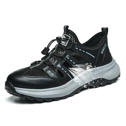 LJCCHM Sicherheitssneaker Für Herren, Atmungsaktive, rutschfeste Sneaker Mit Stahlkappe, Strapazierfähige, Bruchsichere, Durchstichsichere Arbeitsschuhe,Schwarz,38 LJCCHM Sicherheitssneaker Für Herren, Atmungsaktive, rutschfeste Sneaker Mit Stahlkappe, Strapazierfähige, Bruchsichere, Durchstichsichere Arbeitsschuhe,Schwarz,38 von LJCCHM