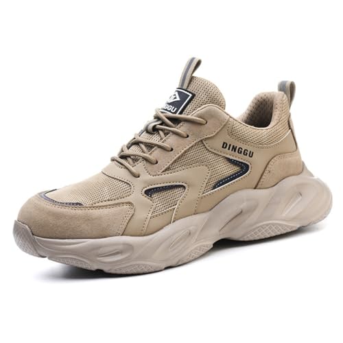LJCCHM Sicherheitssneaker Für Herren Und Damen, Stahlkappensneaker, Verschleißfeste, rutschfeste Arbeitssicherheitsschuhe, Atmungsaktive, Durchstichsichere Arbeitsschuhe,Grau,38 LJCCHM Sicherheitssneaker Für Herren Und Damen, Stahlkappensneaker, Verschleißfeste, rutschfeste Arbeitssicherheitsschuhe, Atmungsaktive, Durchstichsichere Arbeitsschuhe,Grau,38 von LJCCHM