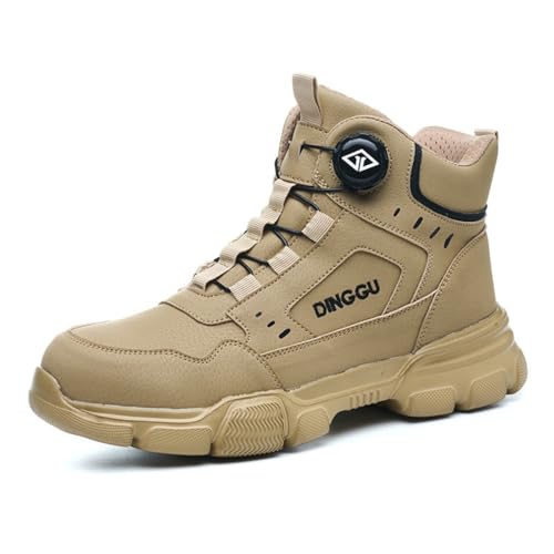 LJCCHM Sicherheitssneaker-Stiefel, Sneaker mit Stahlkappe für Herren, Sicherheitsschuhe, rutschfeste, bruchsichere, atmungsaktive und Bequeme Arbeitsstiefel,Messing,41 LJCCHM Sicherheitssneaker-Stiefel, Sneaker mit Stahlkappe für Herren, Sicherheitsschuhe, rutschfeste, bruchsichere, atmungsaktive und Bequeme Arbeitsstiefel,Messing,41 von LJCCHM